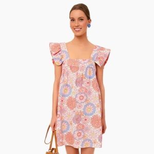 Tuckernuck Pink and Blue Floral Mini Dress